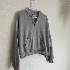 Gymshark Gray Half-Zip Sweatshirt